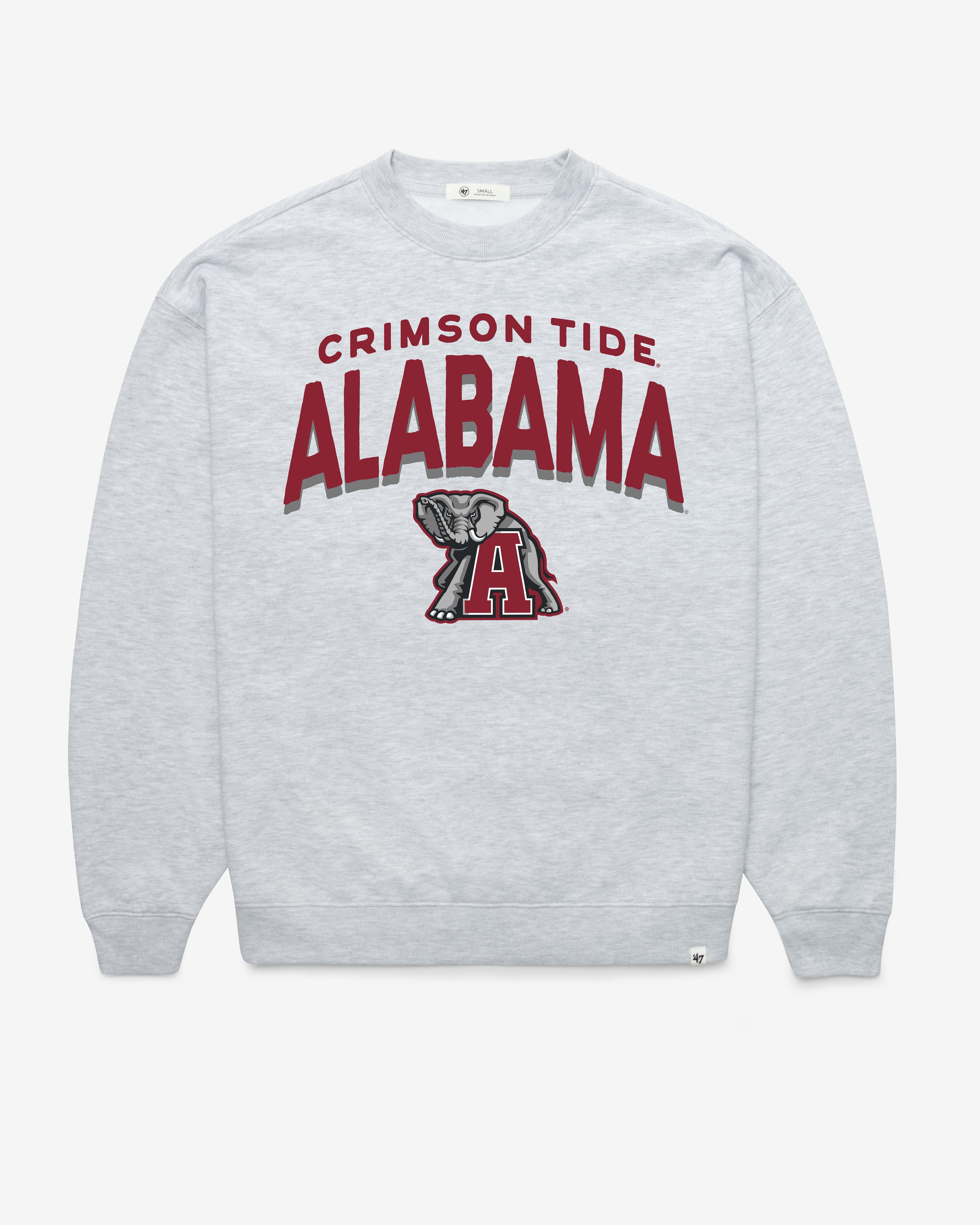 ALABAMA CRIMSON TIDE CAMPUS ARCH CLOUD '47 OVERSIZED CREW WOMENS