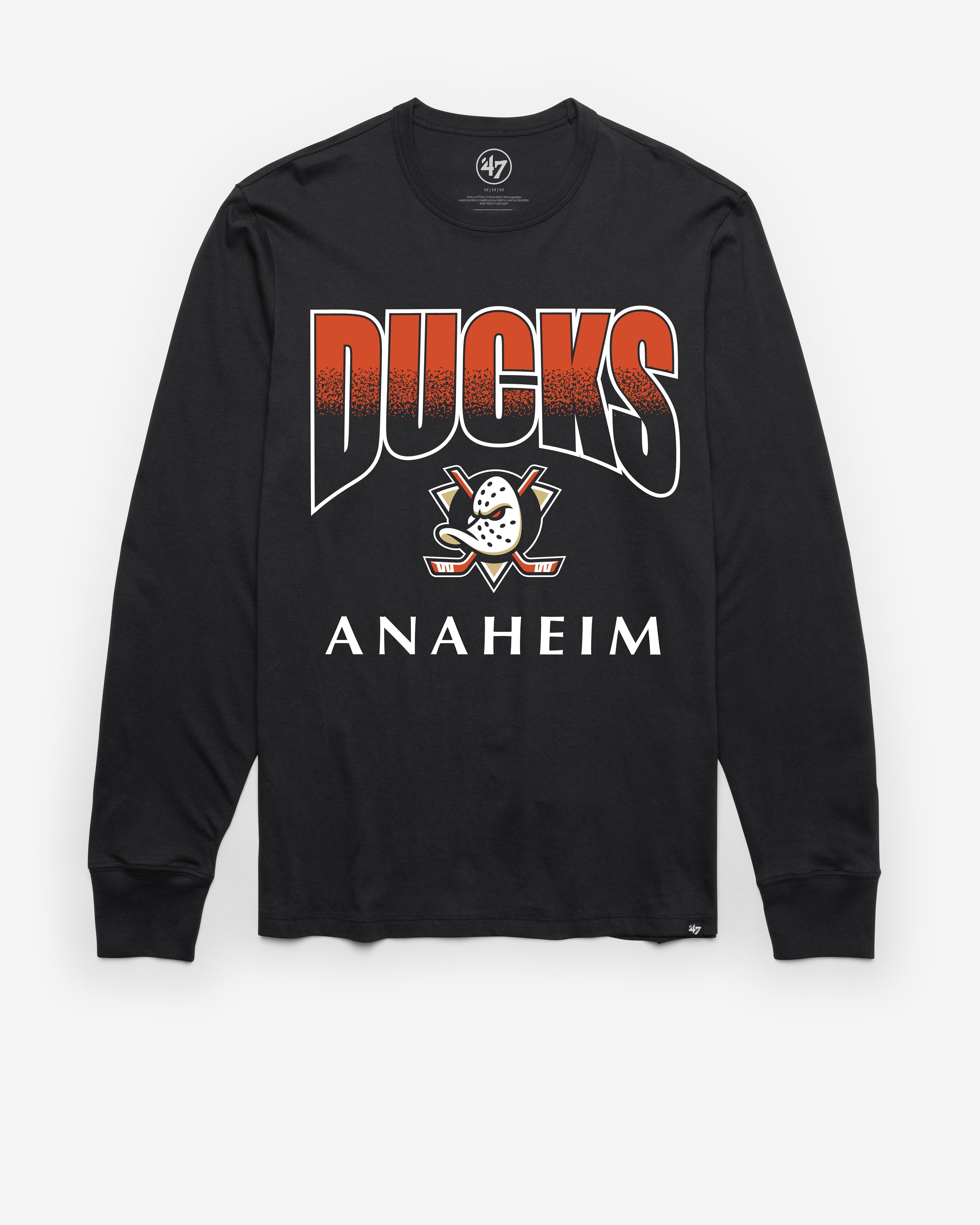 ANAHEIM DUCKS SWEEP DOWN '47 FRANKLIN LONG SLEEVE TEE