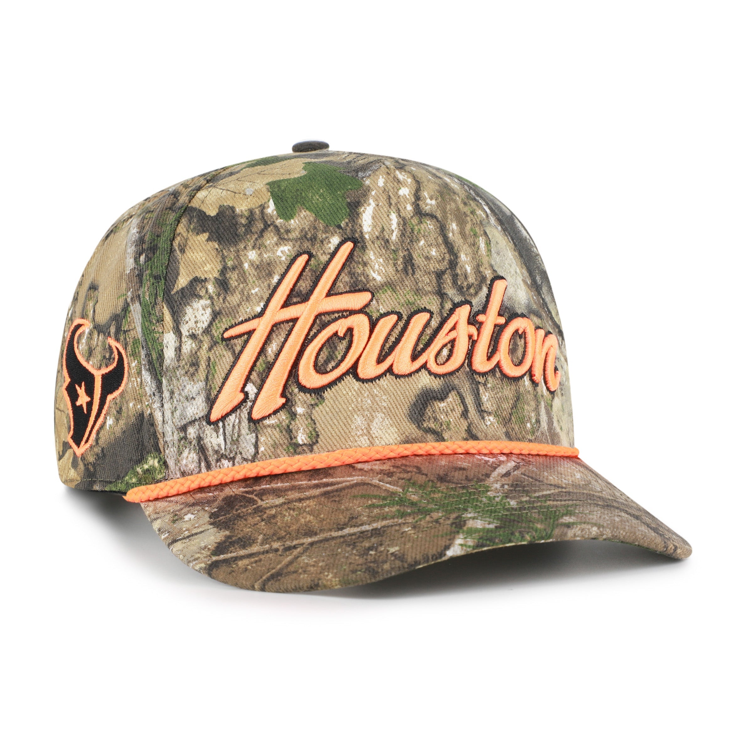 HOUSTON TEXANS OVERHAND SCRIPT REALTREE '47 HITCH RELAXED FIT