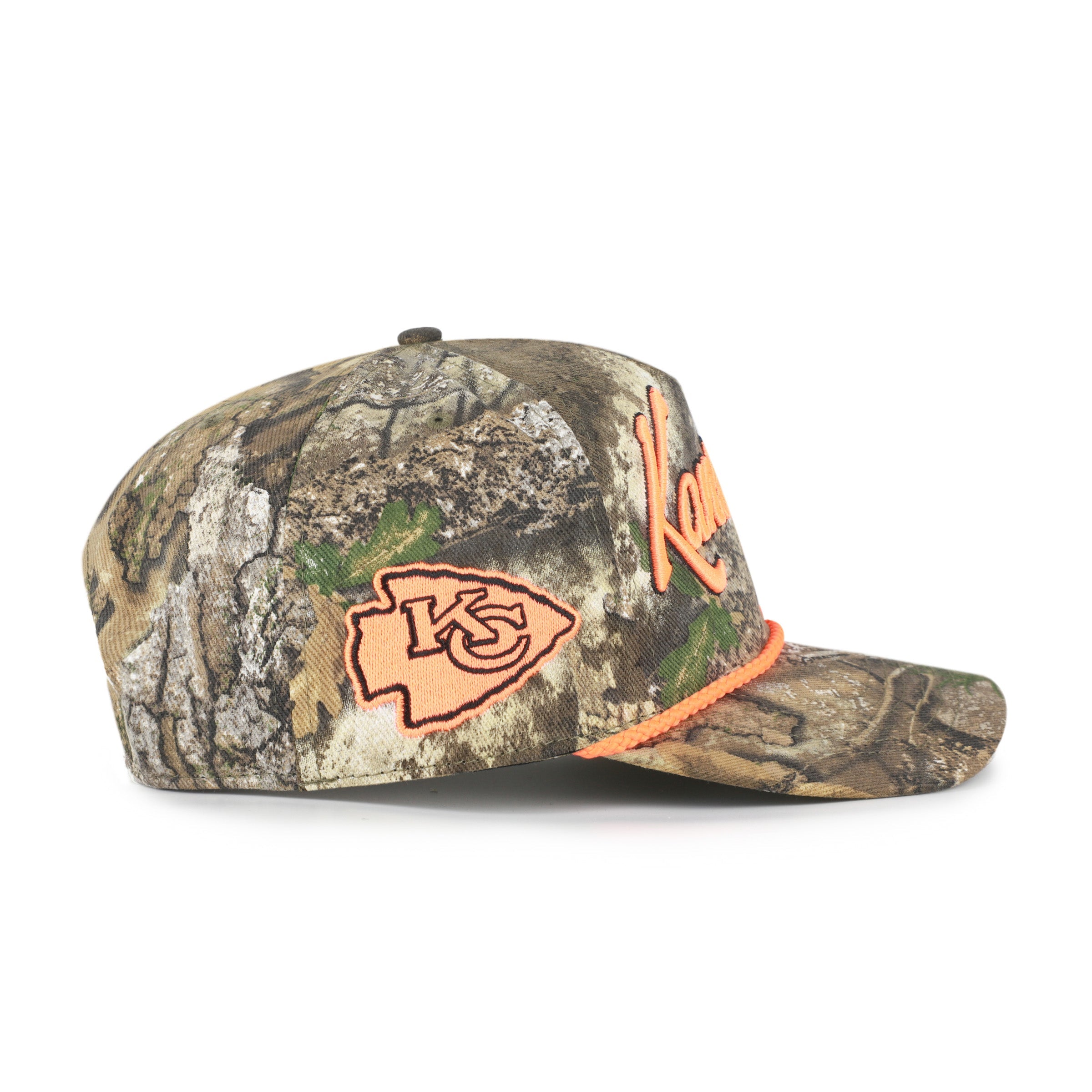 KANSAS CITY CHIEFS OVERHAND SCRIPT REALTREE '47 HITCH RELAXED FIT