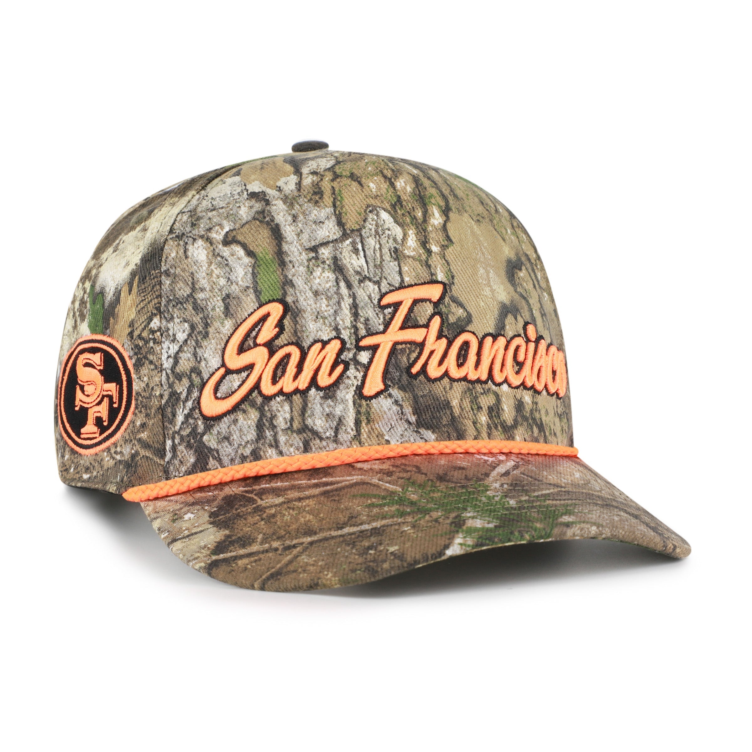 SAN FRANCISCO 49ERS OVERHAND SCRIPT REALTREE '47 HITCH RELAXED FIT